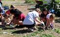 Students work at the CREST Farm 