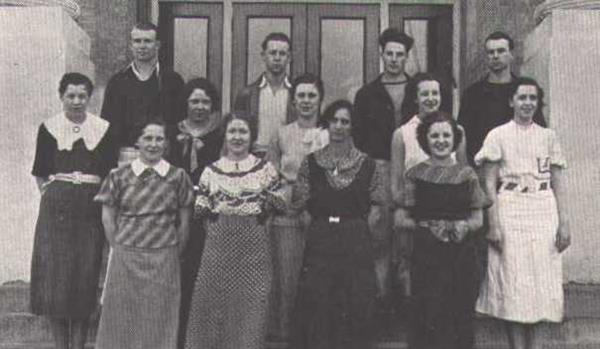 1933 Student Body Play Cast 