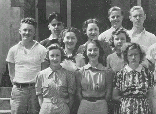 1938 Student Play Cast 