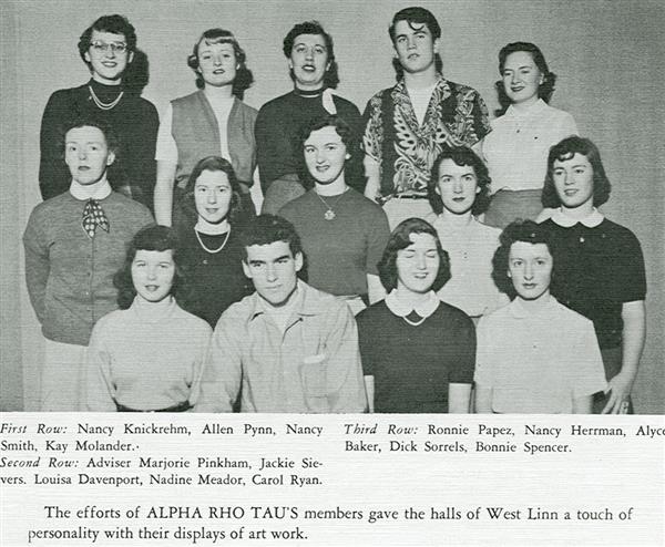 1953 Alpha Rho Tau club 