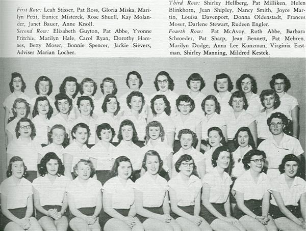 1953 Girls GA club 
