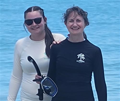 I'm getting ready to go snorkeling.