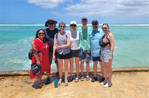My family and friends in O'ahu
