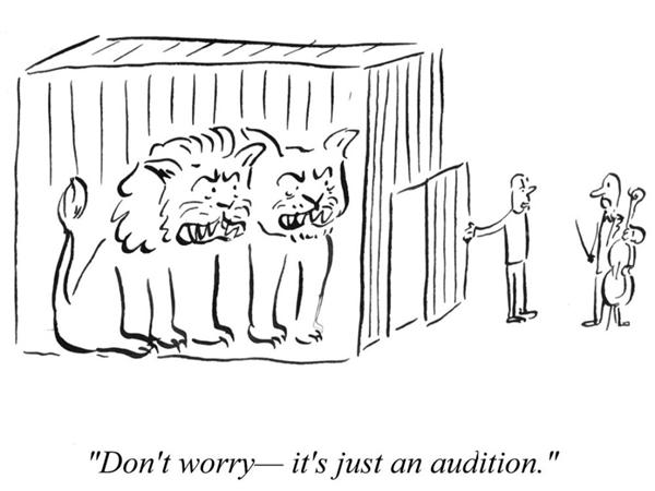 Audition cartoon Audition cartoon