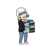 Ms. Bethany, Library Paraeducator Bitmoji 