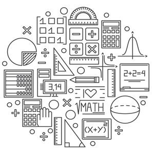 Collage of Math Line Art 