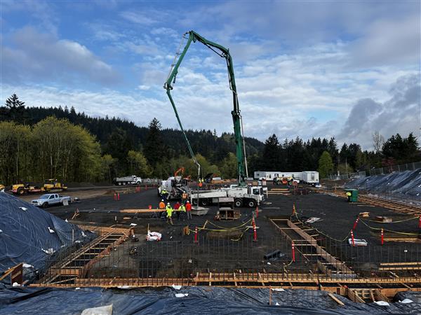 First Concrete Pour