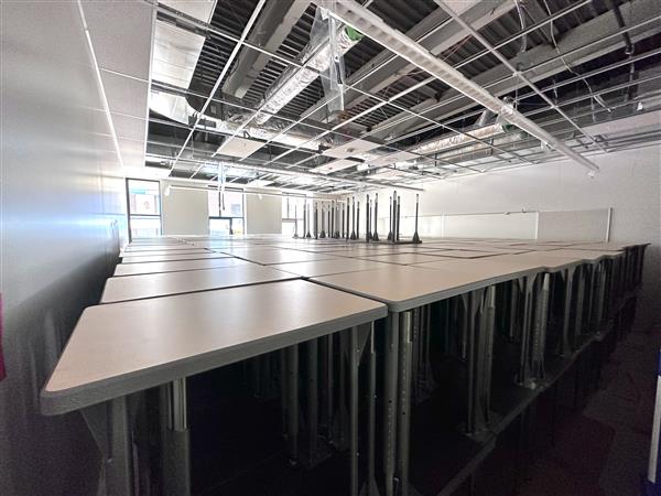 Classroom full of 600 desks