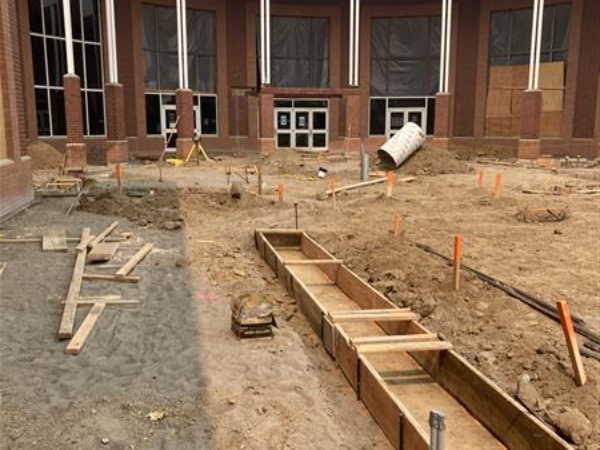 Athey Courtyard Construction