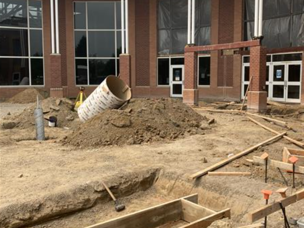 Athey Courtyard Construction