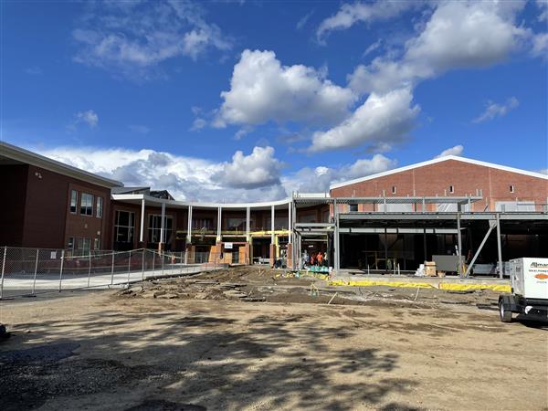 Construction at new entry