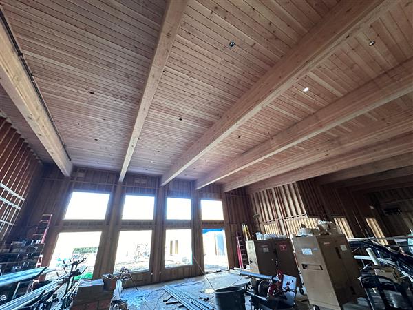 library ceiling construction