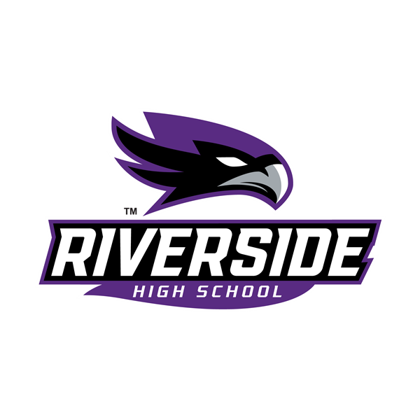 Riverside High School with a bird logo.